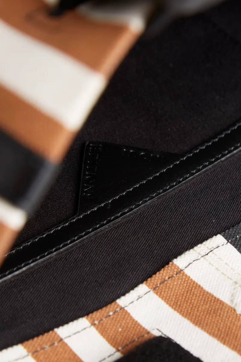 Bag Sac Street Strap Bicolor Stripes Black Ma17bic01 Black-Noir