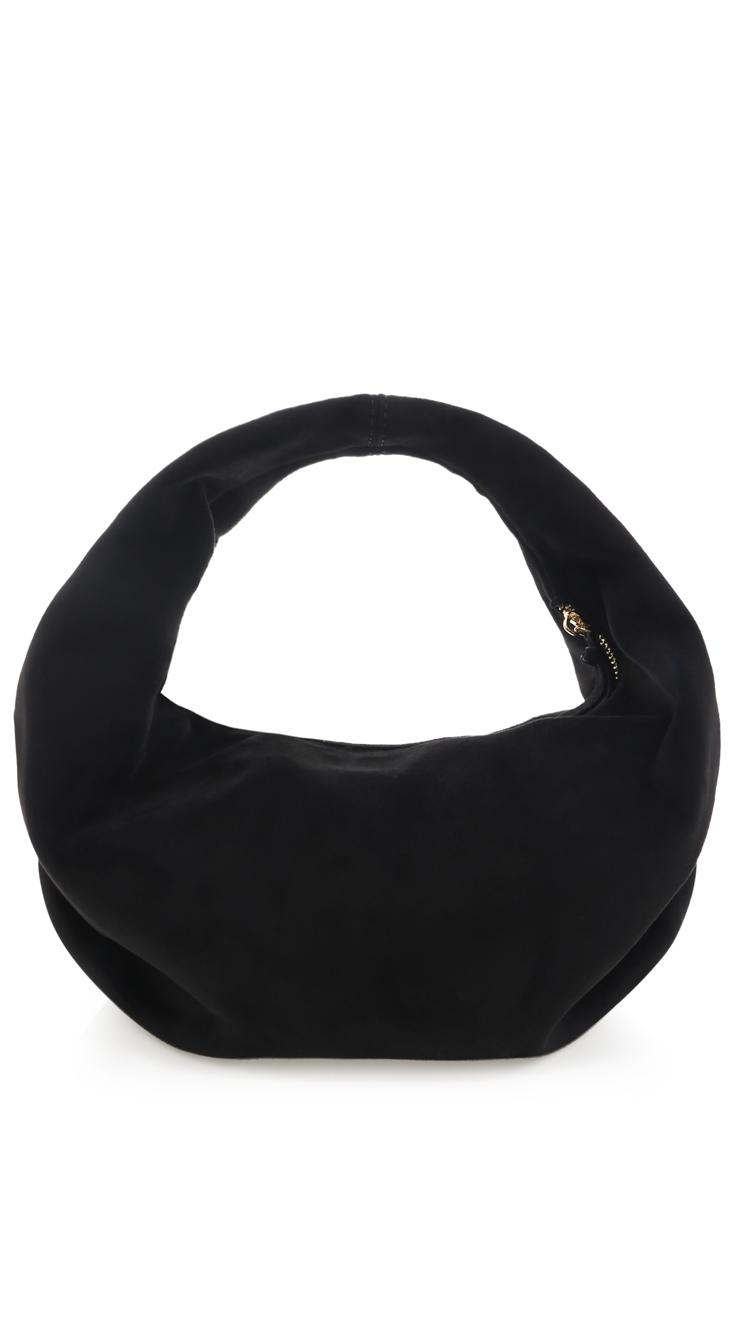 Renee Shoulder Bag - Black Suede