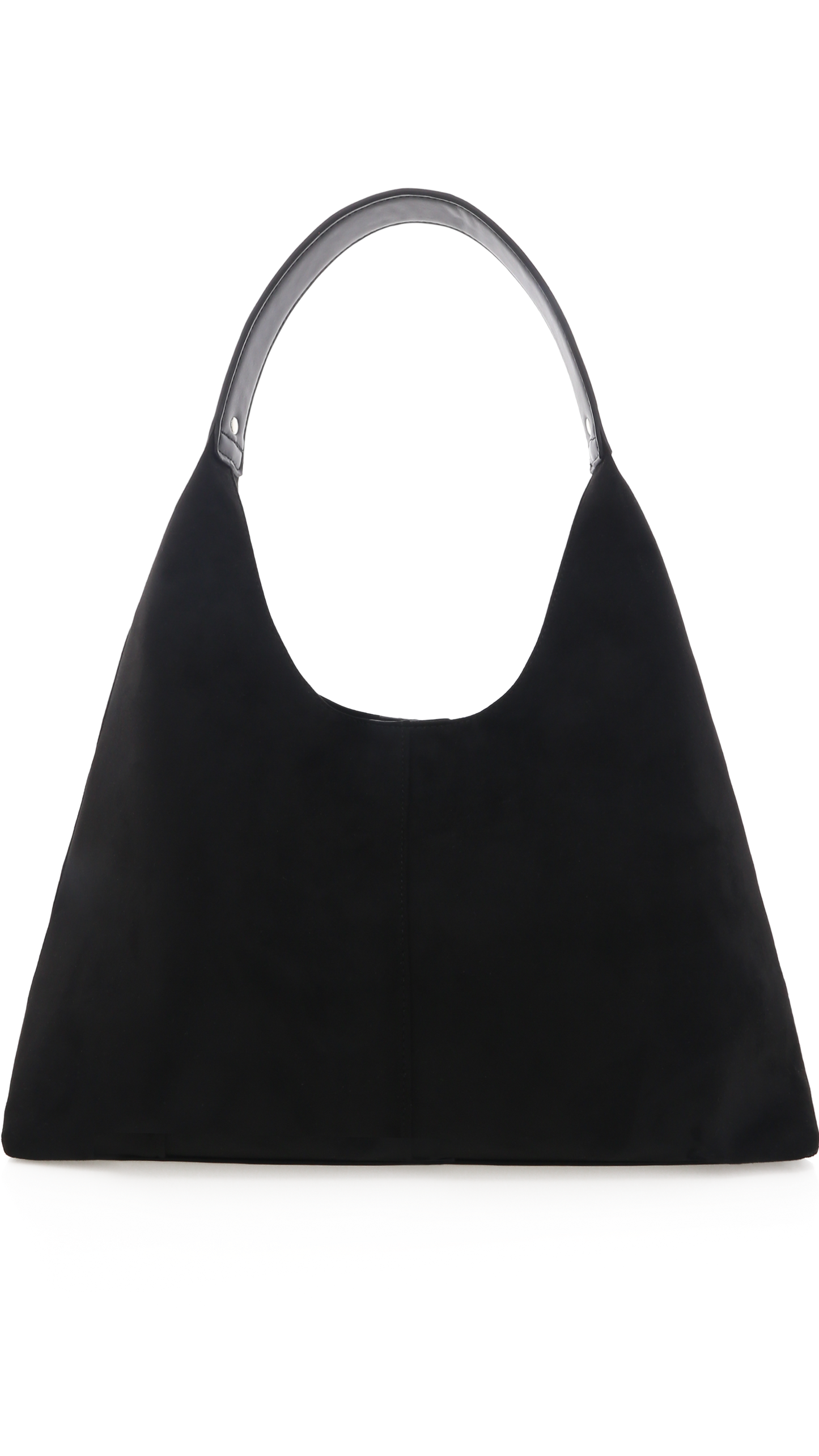 Tammy Shoulder Bag - Black Suede