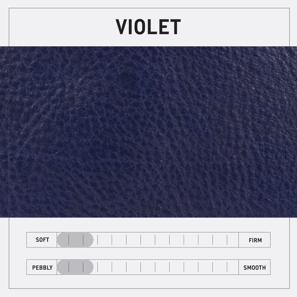 AVERY LEATHER TOTE BAG - SMALL - VIOLET