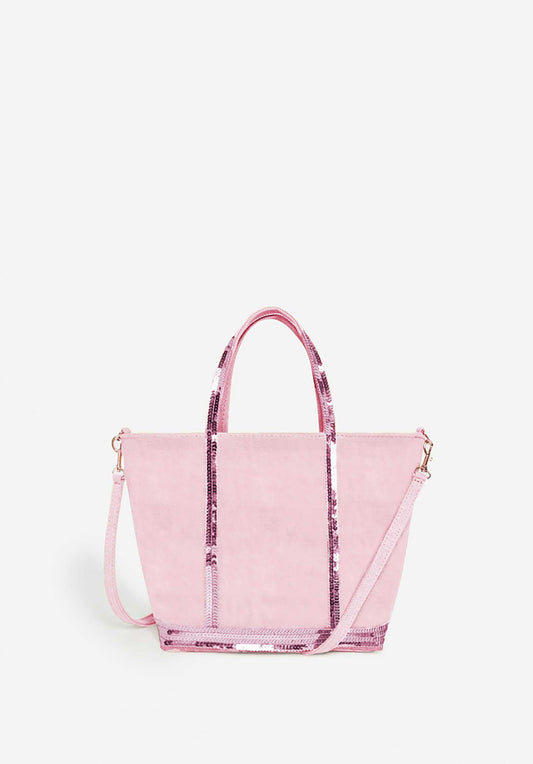 Tote Bag Linen Cabas S Ve31-v40435 Rose-Ancien