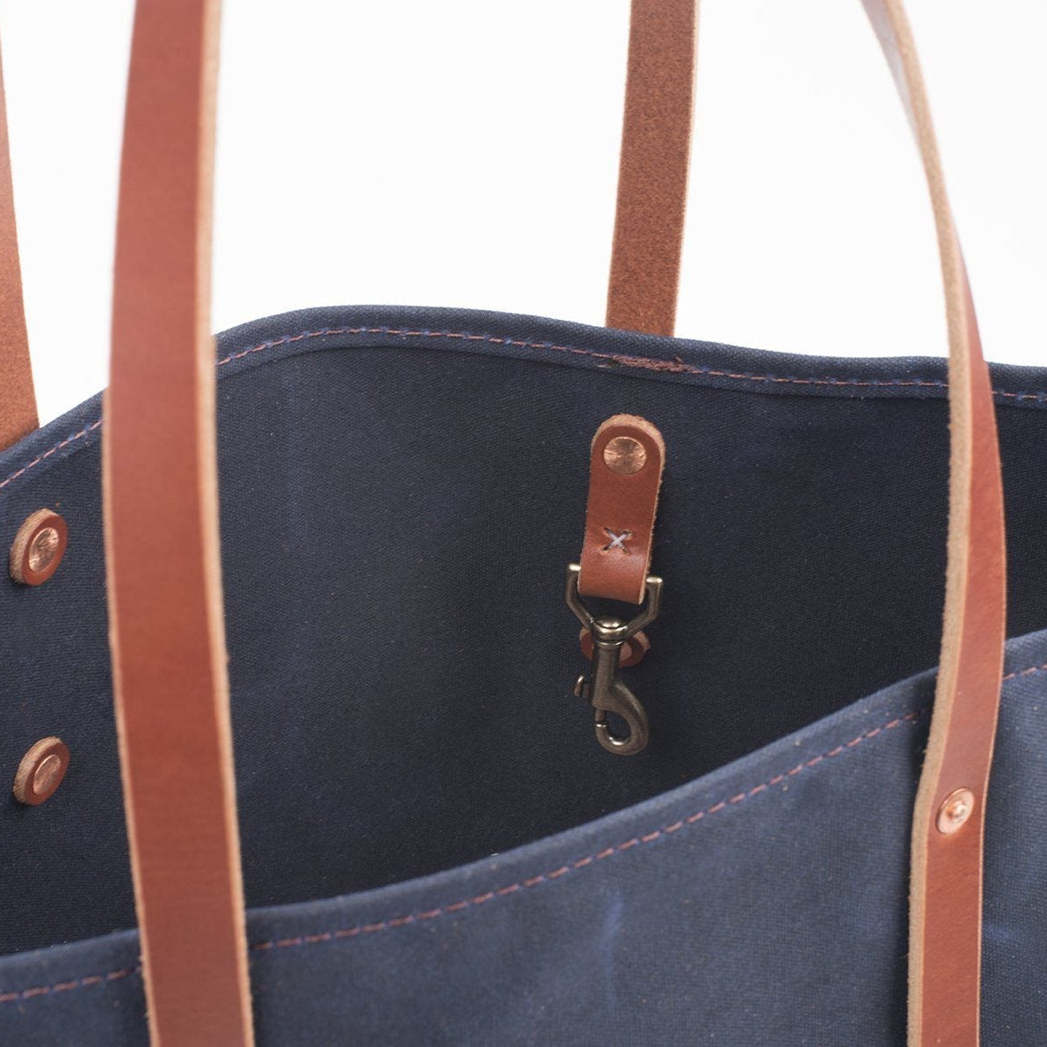 AVERY WAXED CANVAS TOTE BAG - LARGE