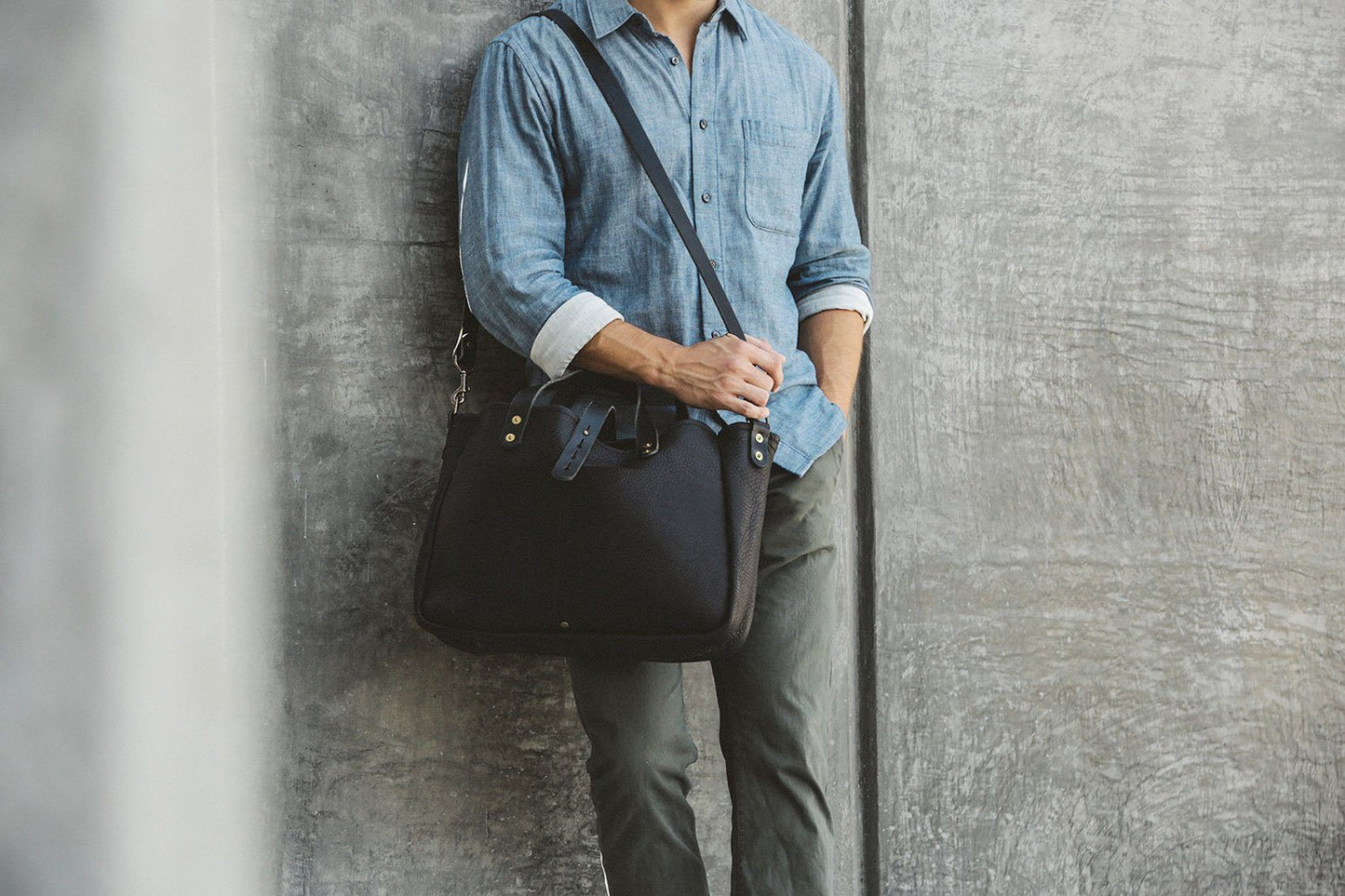 BUCHANAN LEATHER TOTE BAG | BRIEFCASE