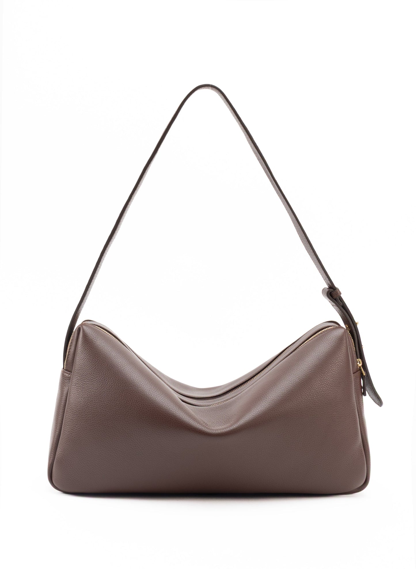 Trousse Large Pebbled L Trousse P Leat L Dark-Brown