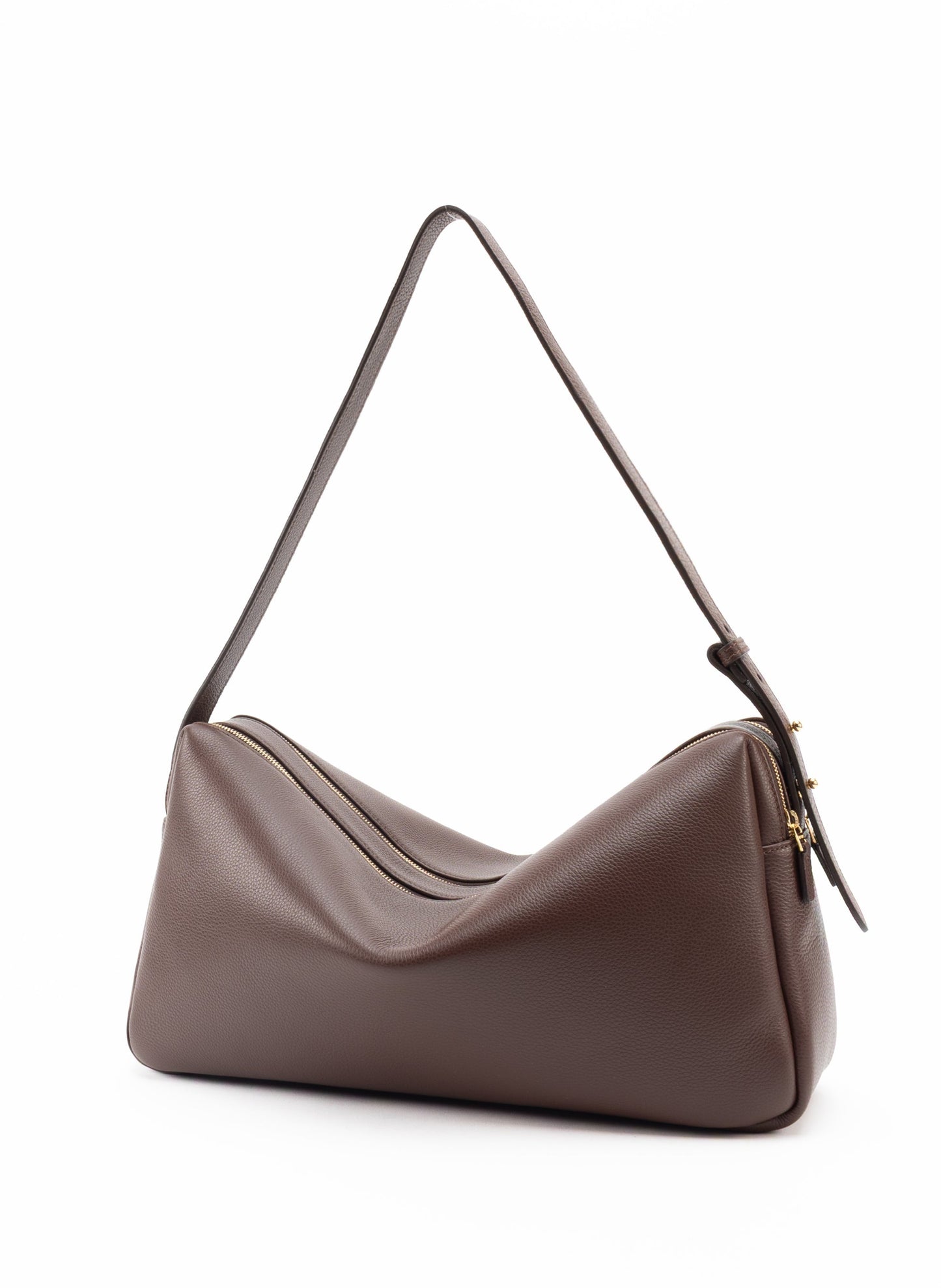 Trousse Large Pebbled L Trousse P Leat L Dark-Brown
