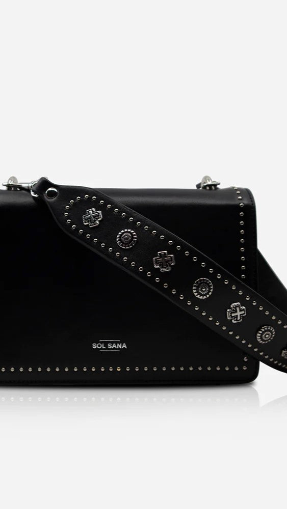 Sol Sana Flap Bag - Black/Silver