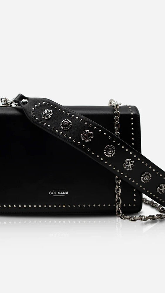 Sol Sana Flap Bag - Black/Silver