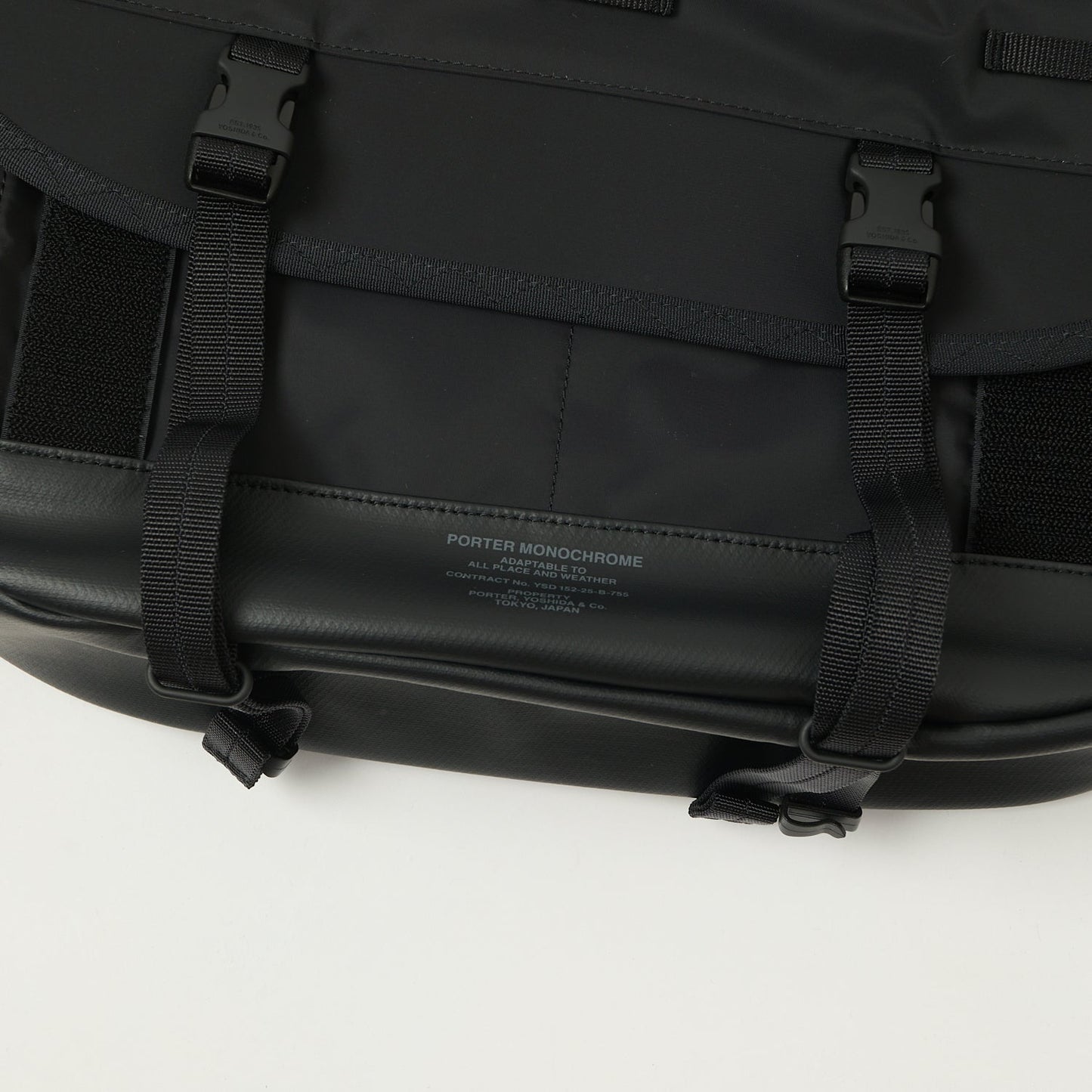 Porter-Yoshida & Co. Monochrome Messenger Bag - Black
