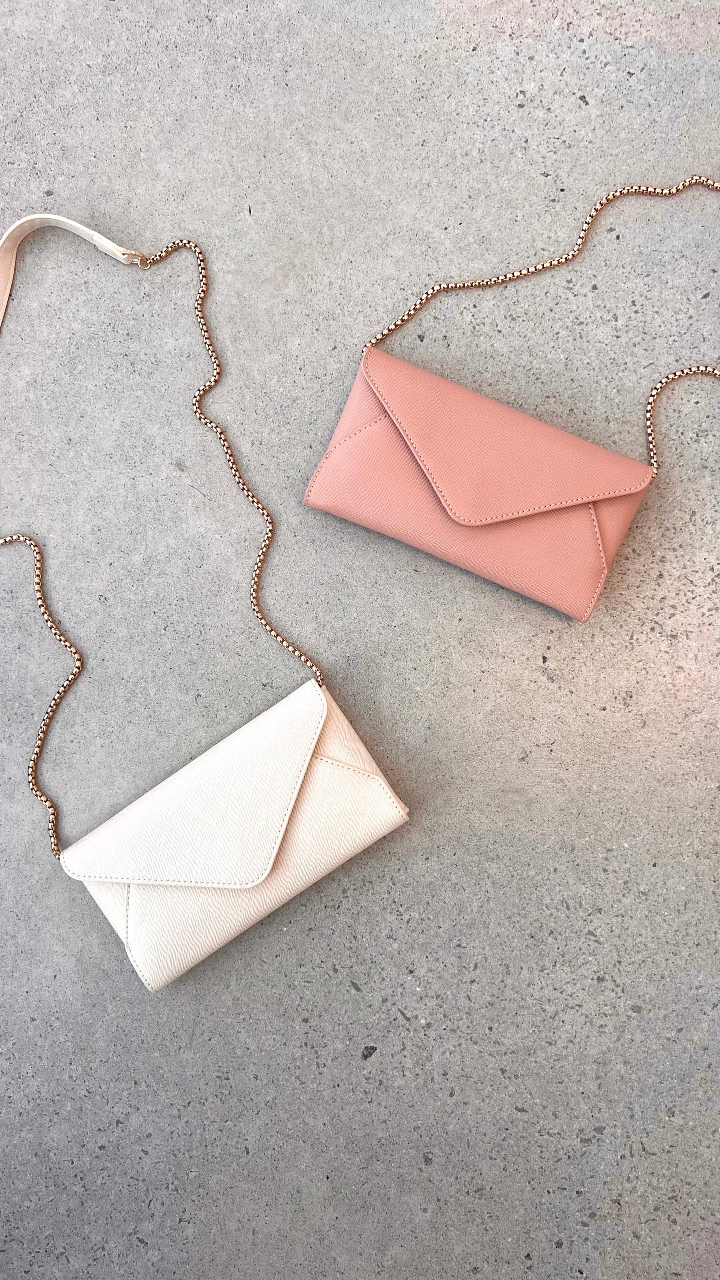 Carmen Envelope Cross Body Bag - Cream