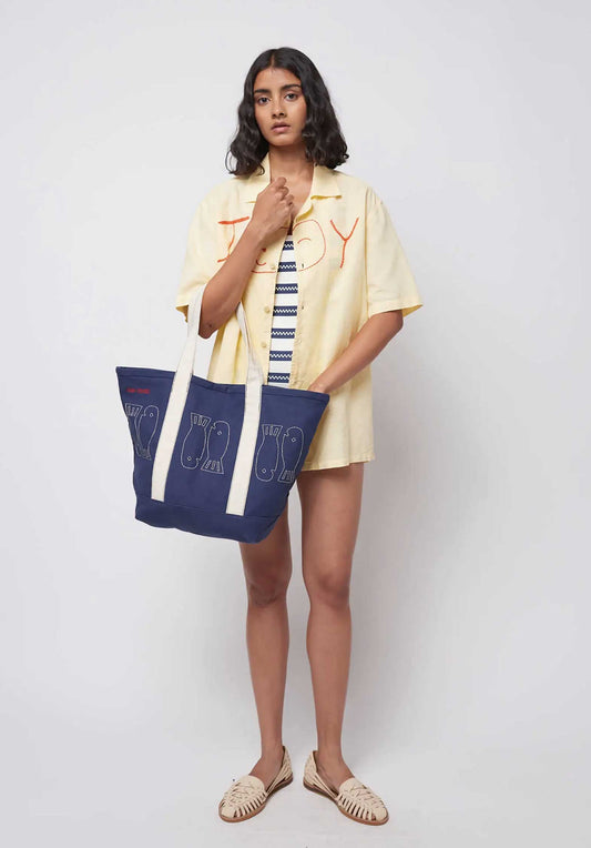 Tote Bag Lucky Fis 125ak005 Navy-Blue