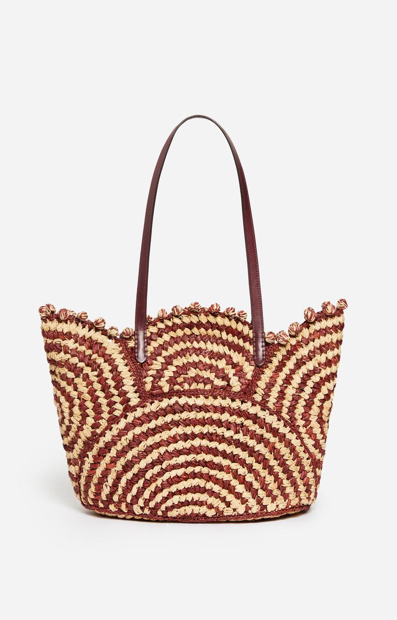 Raffia Panier 5eve22-v40468 Bordeaux