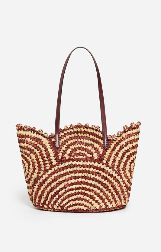 Raffia Panier 5eve22-v40468 Bordeaux