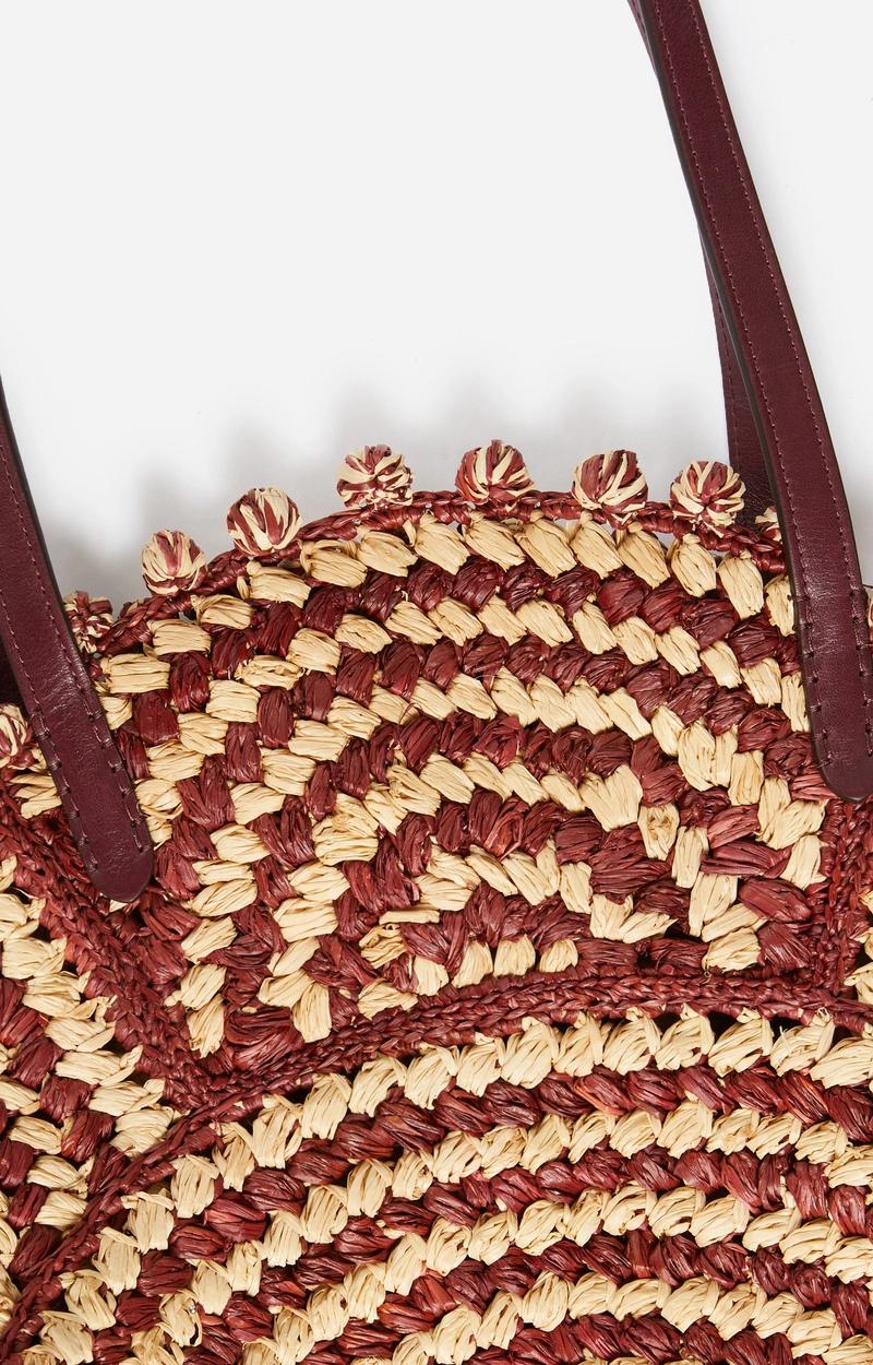 Raffia Panier 5eve22-v40468 Bordeaux