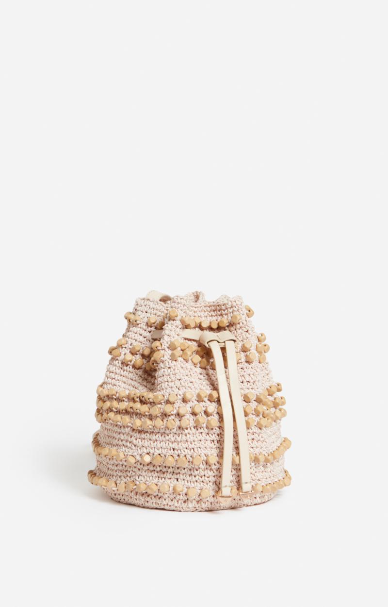 Raffia Sac Bourse 5eve34-v40769 Ecru