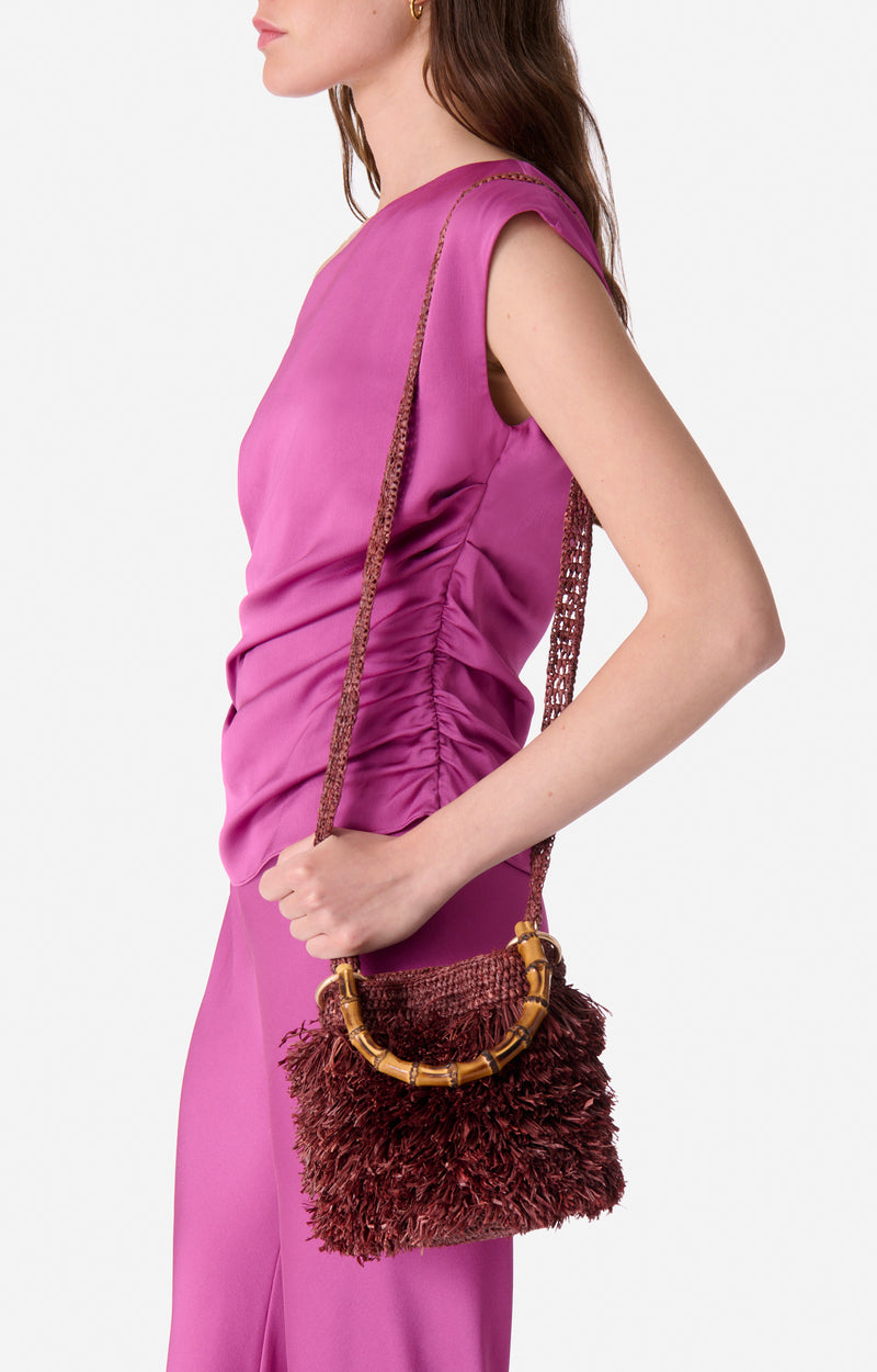 Raffia Bourse Pm 5eve41-v40898 Bordeaux