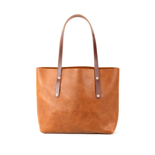 AVERY LEATHER TOTE BAG - LARGE - HONEY
