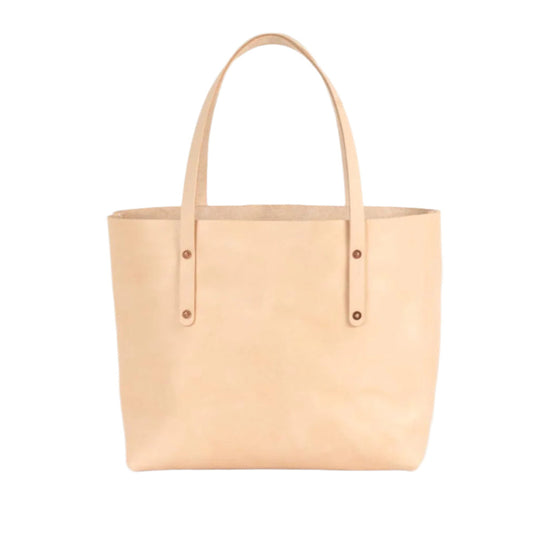 AVERY LEATHER TOTE BAG - LARGE - NATURAL VEG TAN