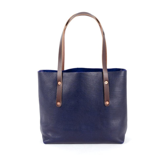 AVERY LEATHER TOTE BAG - MEDIUM - VIOLET