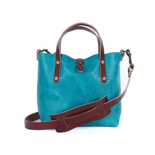 AVERY LEATHER TOTE BAG - MINI CROSSBODY - BERMUDA