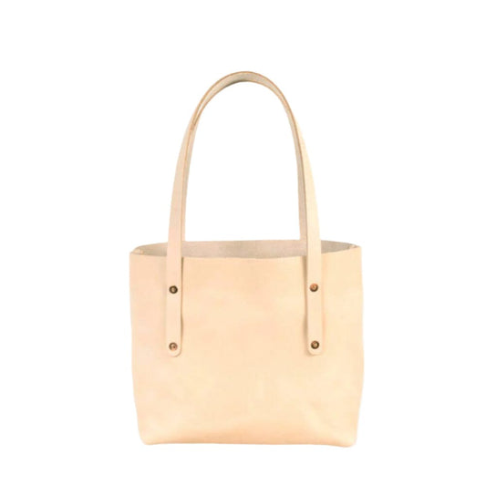 AVERY LEATHER TOTE BAG - SMALL - NATURAL VEG TAN