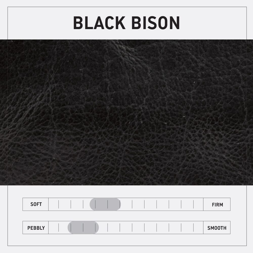 AVERY LEATHER TOTE BAG - MINI CROSSBODY - BLACK BISON