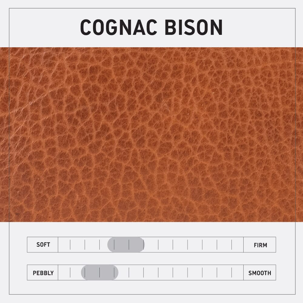 AVERY LEATHER TOTE BAG - SMALL - COGNAC BISON