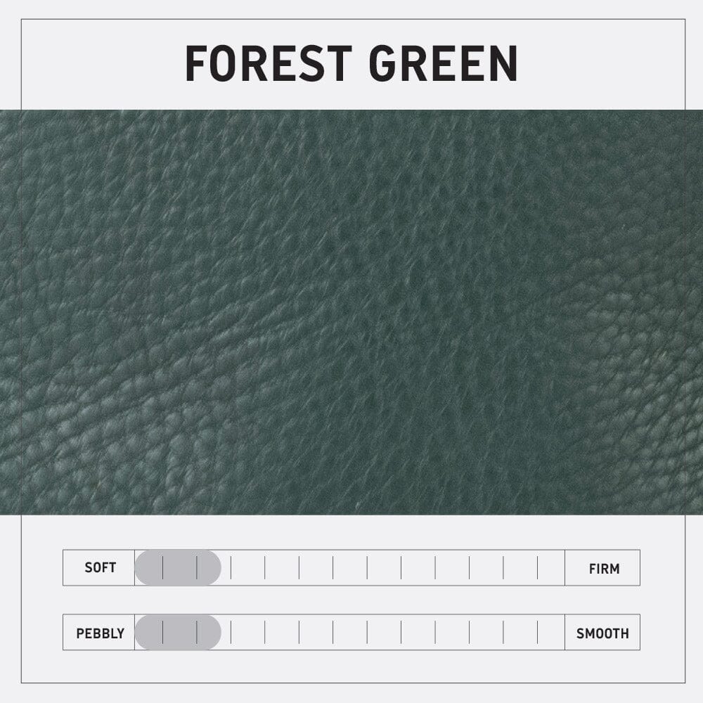 AVERY LEATHER TOTE BAG - SMALL - FOREST GREEN